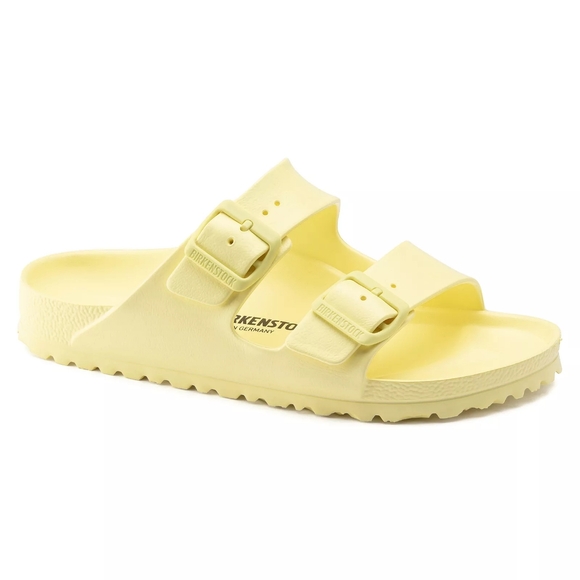 Birkenstock Shoes - Yellow Birkenstock Arizona EVA Slide Sandal Make a splash wearing this sandal